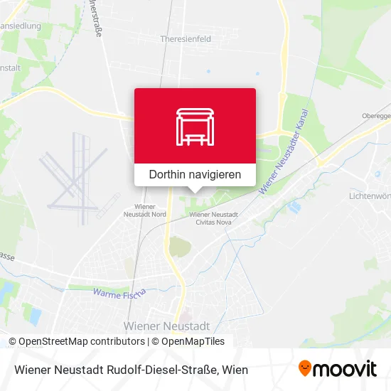 Wiener Neustadt Rudolf-Diesel-Straße Karte