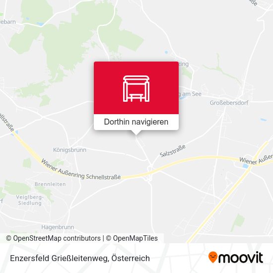 Enzersfeld Grießleitenweg Karte