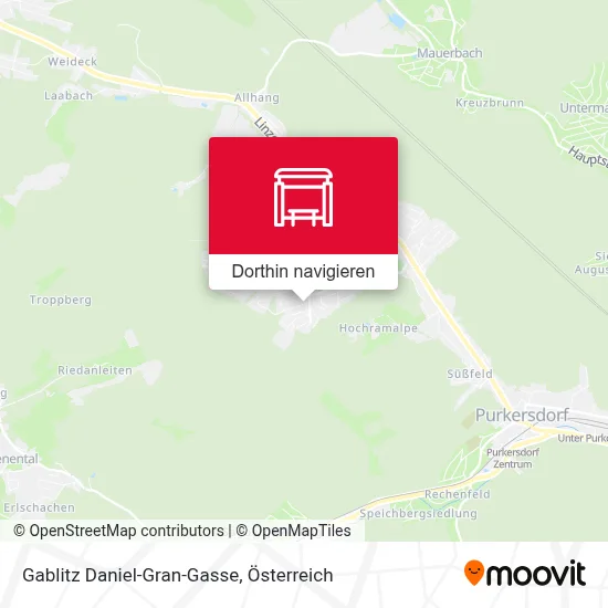 Gablitz Daniel-Gran-Gasse Karte