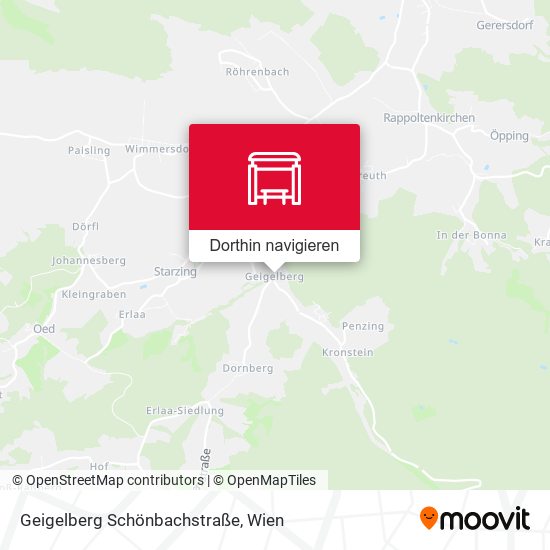Geigelberg Schönbachstraße Karte
