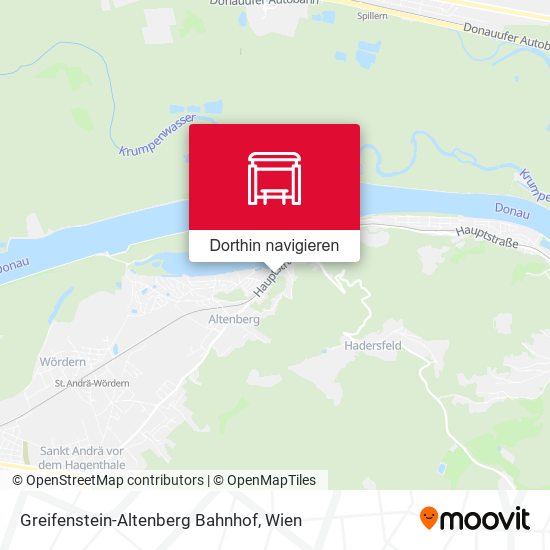 Greifenstein-Altenberg Bahnhof Karte