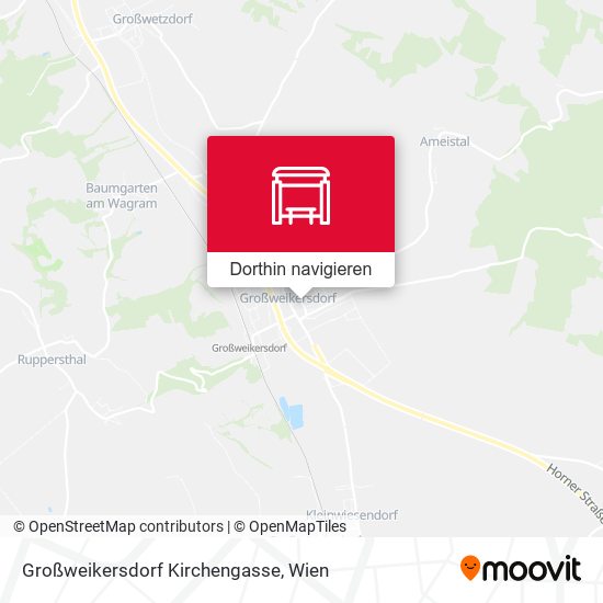 Großweikersdorf Kirchengasse Karte