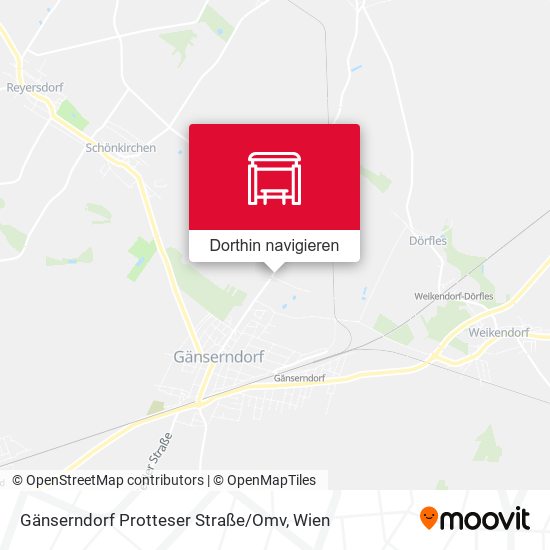 Gänserndorf Protteser Straße / Omv Karte