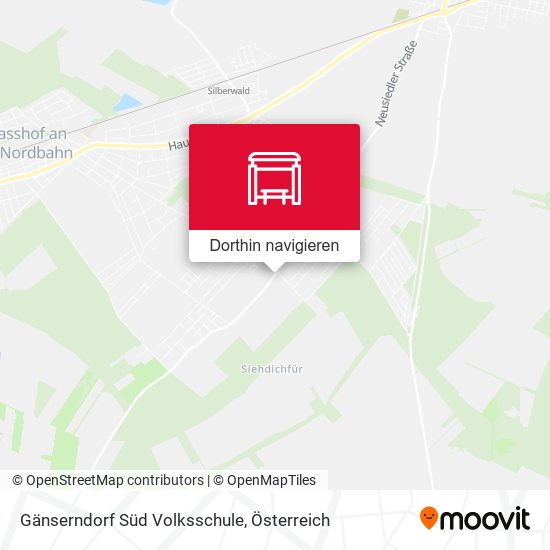 Gänserndorf Süd Volksschule Karte