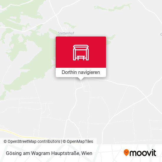 Gösing am Wagram Hauptstraße Karte