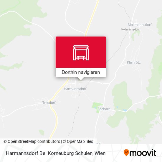 Harmannsdorf Bei Korneuburg Schulen Karte