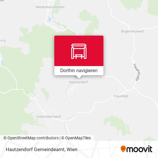 Hautzendorf Gemeindeamt Karte