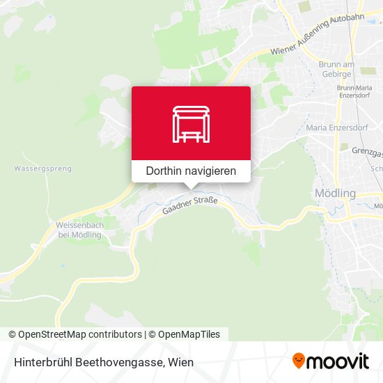 Hinterbrühl Beethovengasse Karte