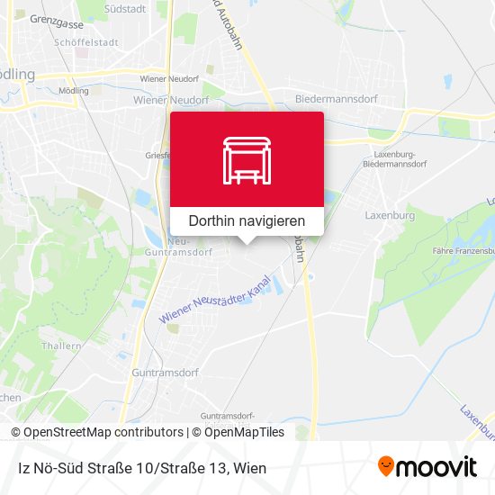 Iz Nö-Süd Straße 10/Straße 13 Karte
