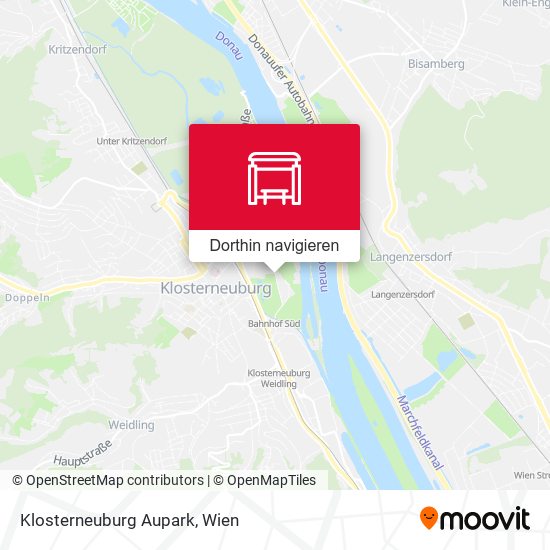 Klosterneuburg Aupark Karte