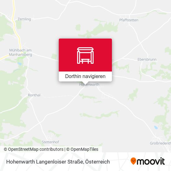 Hohenwarth Langenloiser Straße Karte