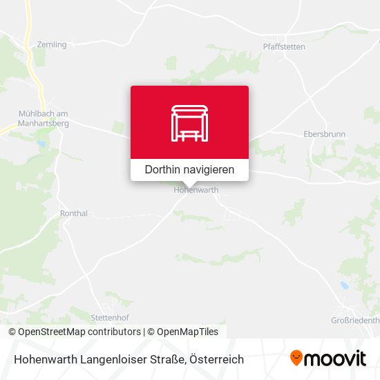 Hohenwarth Langenloiser Straße Karte