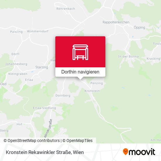 Kronstein Rekawinkler Straße Karte