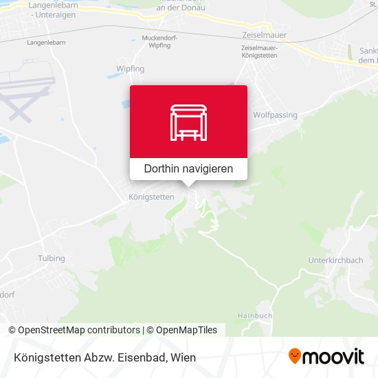 Königstetten Abzw. Eisenbad Karte