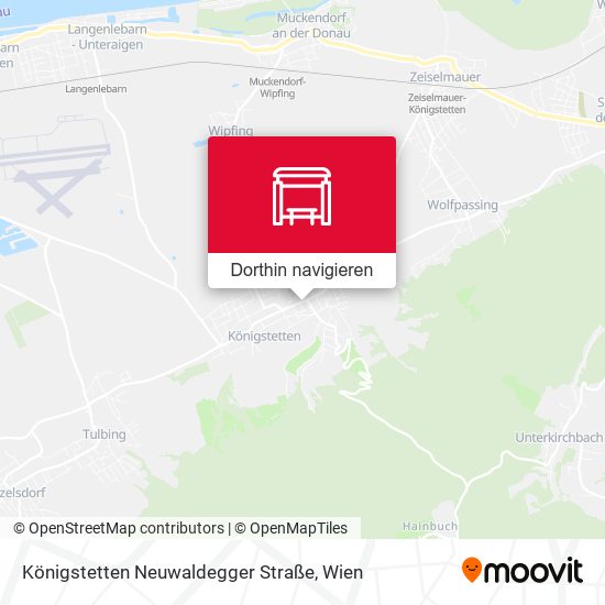 Königstetten Neuwaldegger Straße Karte