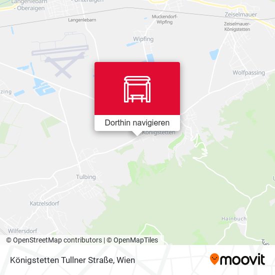 Königstetten Tullner Straße Karte