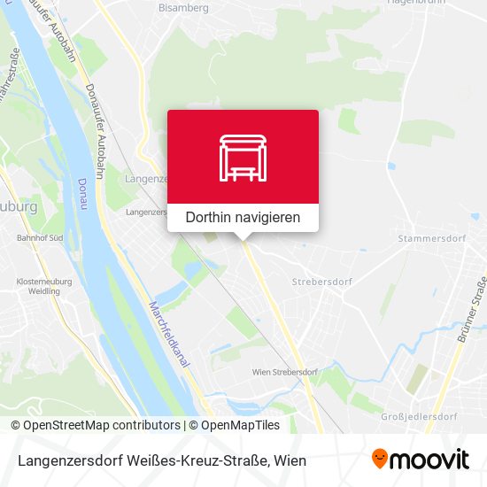 Langenzersdorf Weißes-Kreuz-Straße Karte