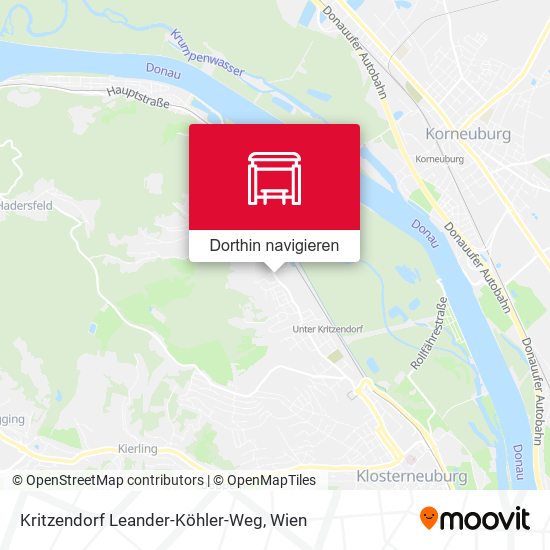 Kritzendorf Leander-Köhler-Weg Karte