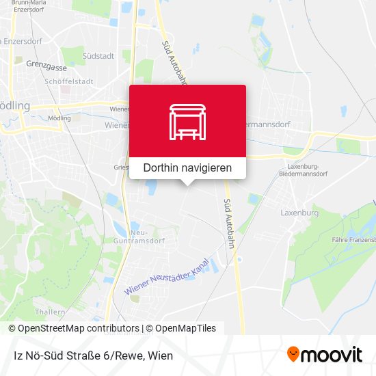 Iz Nö-Süd Straße 6/Rewe Karte
