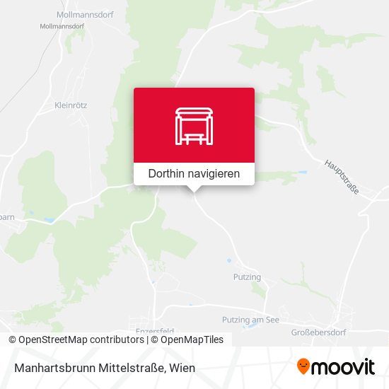 Manhartsbrunn Mittelstraße Karte