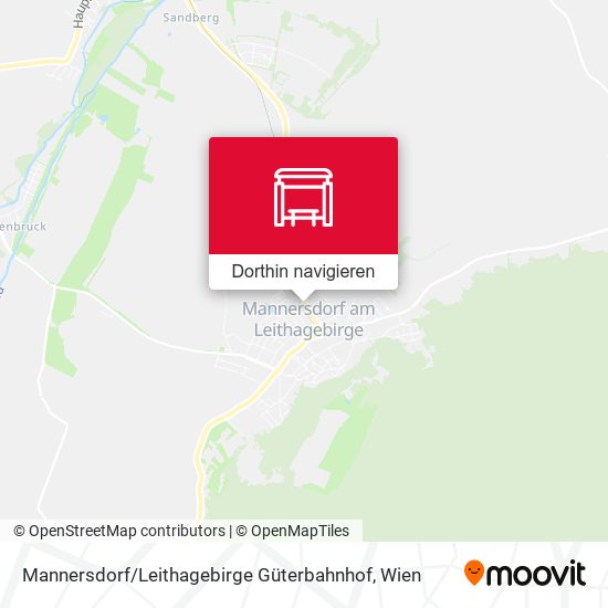 Mannersdorf / Leithagebirge Güterbahnhof Karte