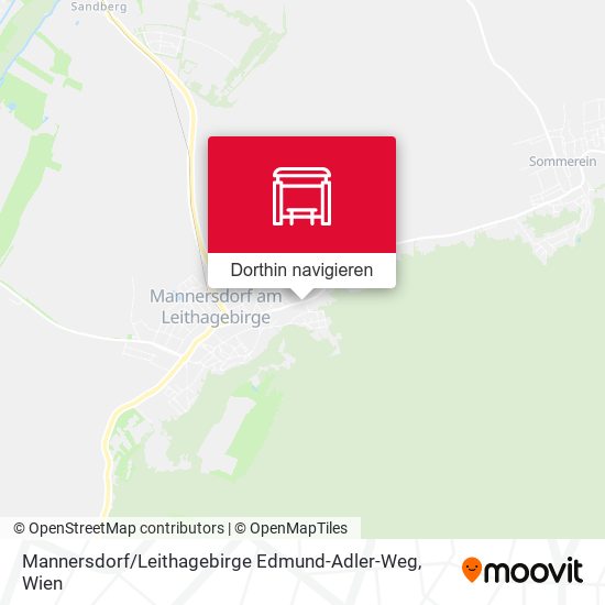 Mannersdorf / Leithagebirge Edmund-Adler-Weg Karte