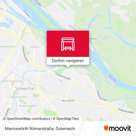 Mannswörth Römerstraße Karte