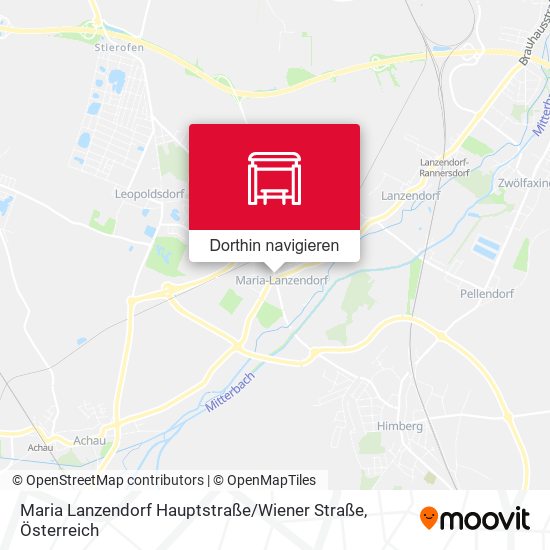 Maria Lanzendorf Hauptstraße / Wiener Straße Karte