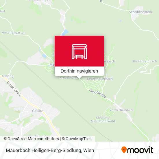 Mauerbach Heiligen-Berg-Siedlung Karte