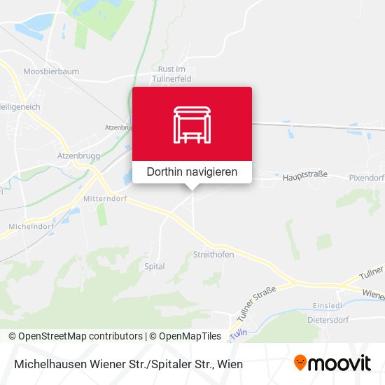 Michelhausen Wiener Str. / Spitaler Str. Karte