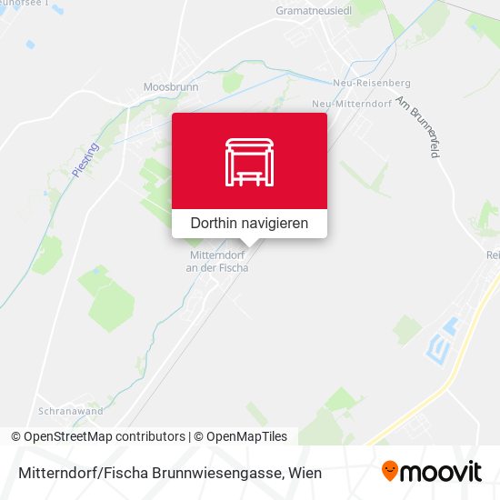 Mitterndorf / Fischa Brunnwiesengasse Karte