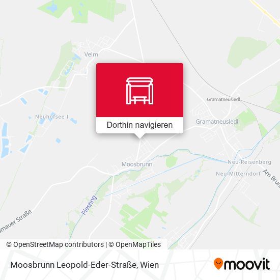 Moosbrunn Leopold-Eder-Straße Karte