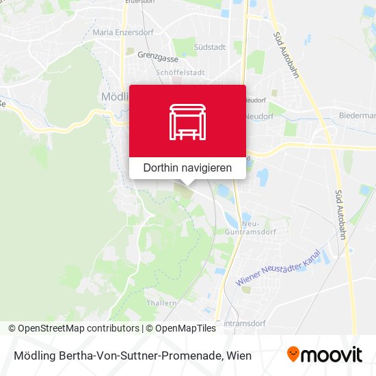 Mödling Bertha-Von-Suttner-Promenade Karte