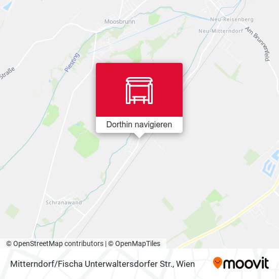 Mitterndorf / Fischa Unterwaltersdorfer Str. Karte