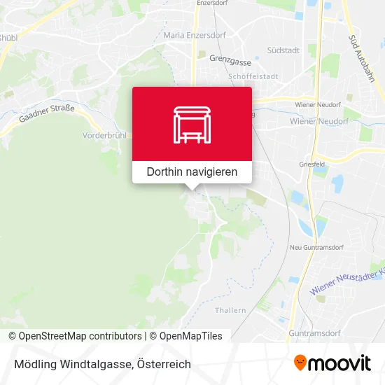 Mödling Windtalgasse Karte