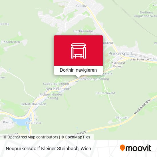 Neupurkersdorf Kleiner Steinbach Karte