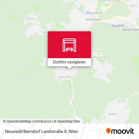 Neusiedl/Berndorf Landstraße 8 Karte