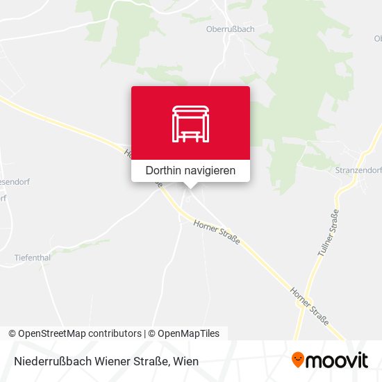 Niederrußbach Wiener Straße Karte