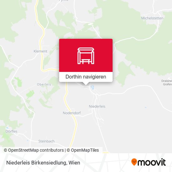 Niederleis Birkensiedlung Karte