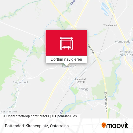 Pottendorf Kirchenplatz Karte