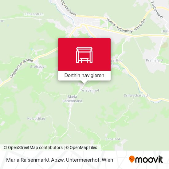 Maria Raisenmarkt Abzw. Untermeierhof Karte