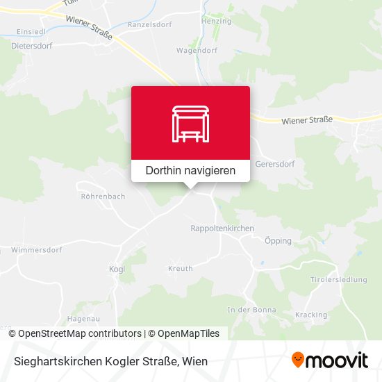 Sieghartskirchen Kogler Straße Karte