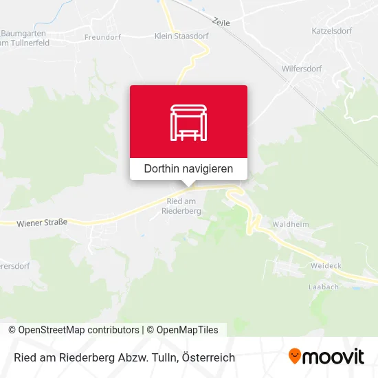 Ried am Riederberg Abzw. Tulln Karte