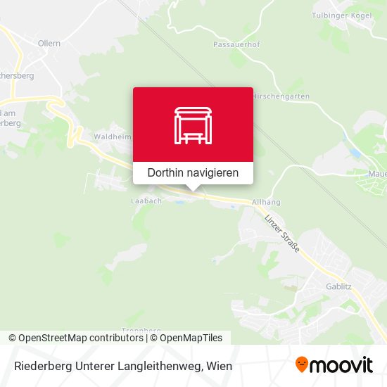 Riederberg Unterer Langleithenweg Karte