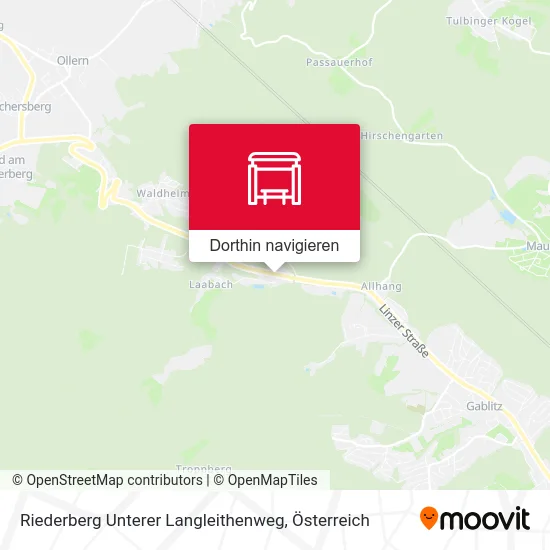 Riederberg Unterer Langleithenweg Karte
