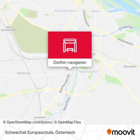 Schwechat Europaschule Karte