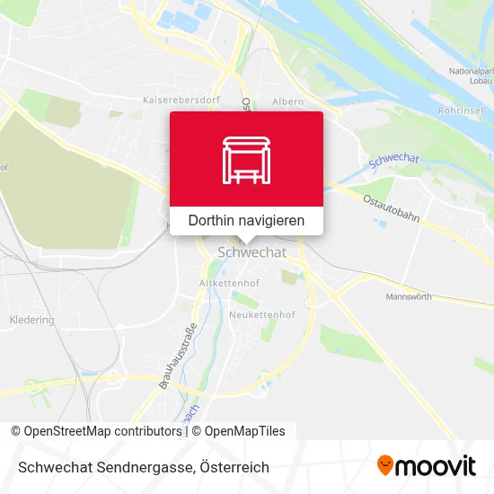 Schwechat Sendnergasse Karte