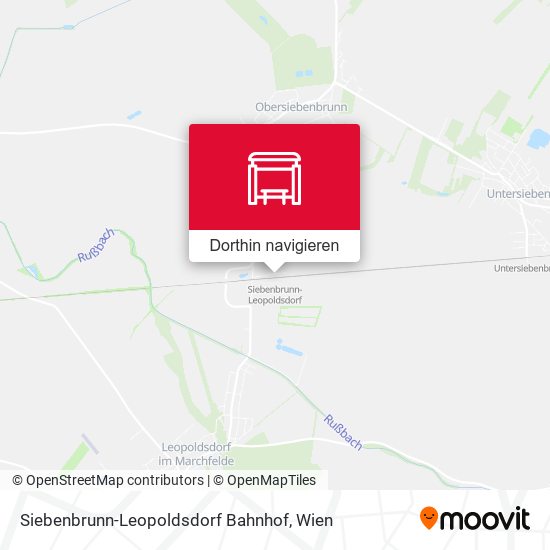 Siebenbrunn-Leopoldsdorf Bahnhof Karte