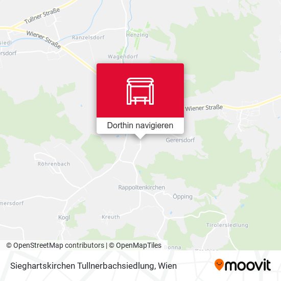 Sieghartskirchen Tullnerbachsiedlung Karte