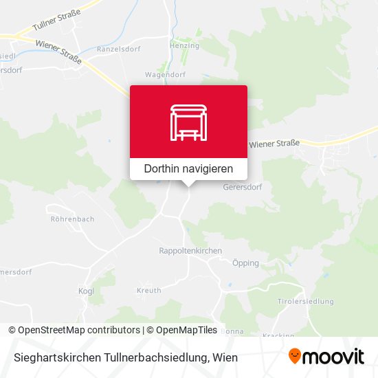 Sieghartskirchen Tullnerbachsiedlung Karte
